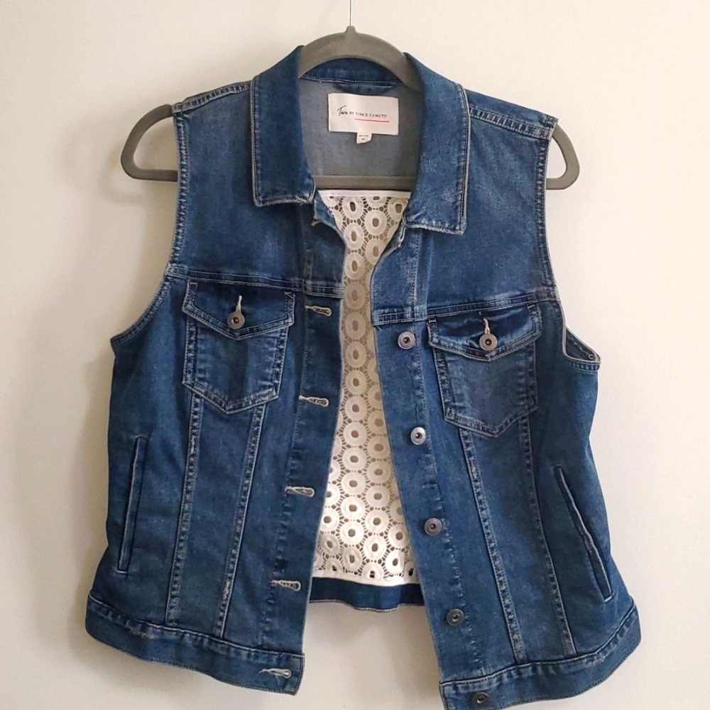 Two by Vince Camuto Denim Vest